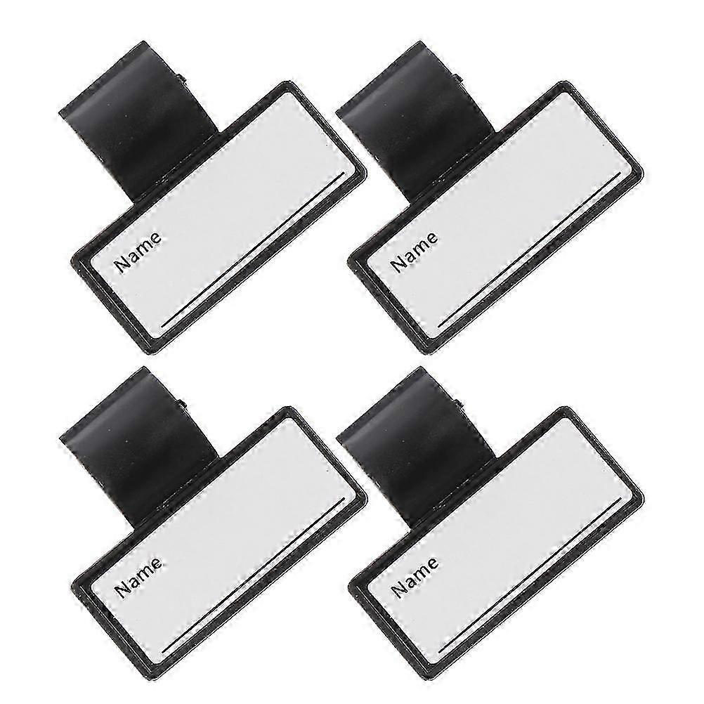 Medical Identification Name Tags, Writable, Sturdy ABS, 4Pcs Set