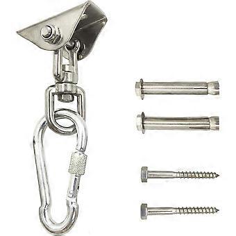 Kit de ferragens para instalação de cadeira suspensa - Ganchos ultrarresistentes com rotação de 360° para balanço, ioga, playground, academia, suporte para saco de pancadas, capacidade de 450 kg (1000 lb)