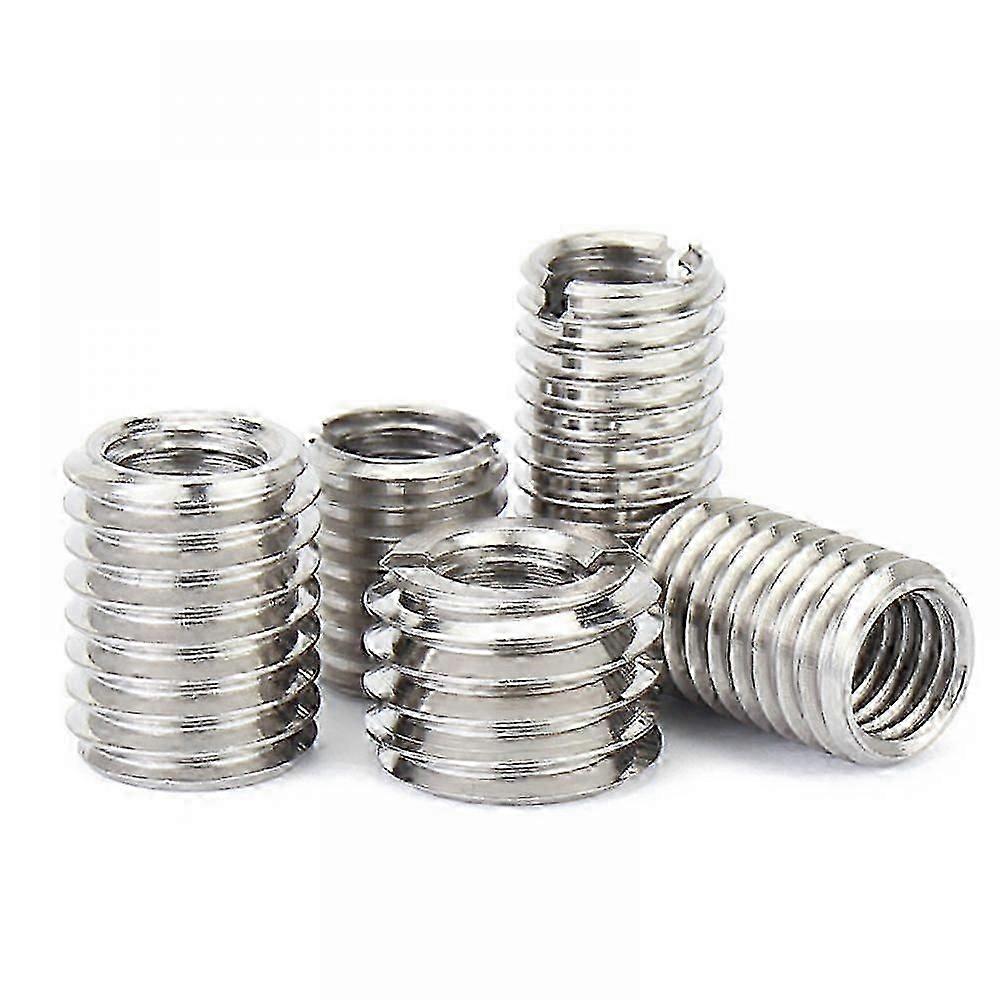 M10 to M8 thread reducer 10 pieces insert nut thread repair sleeve thread bushing screw reducer conversion tool insert nut