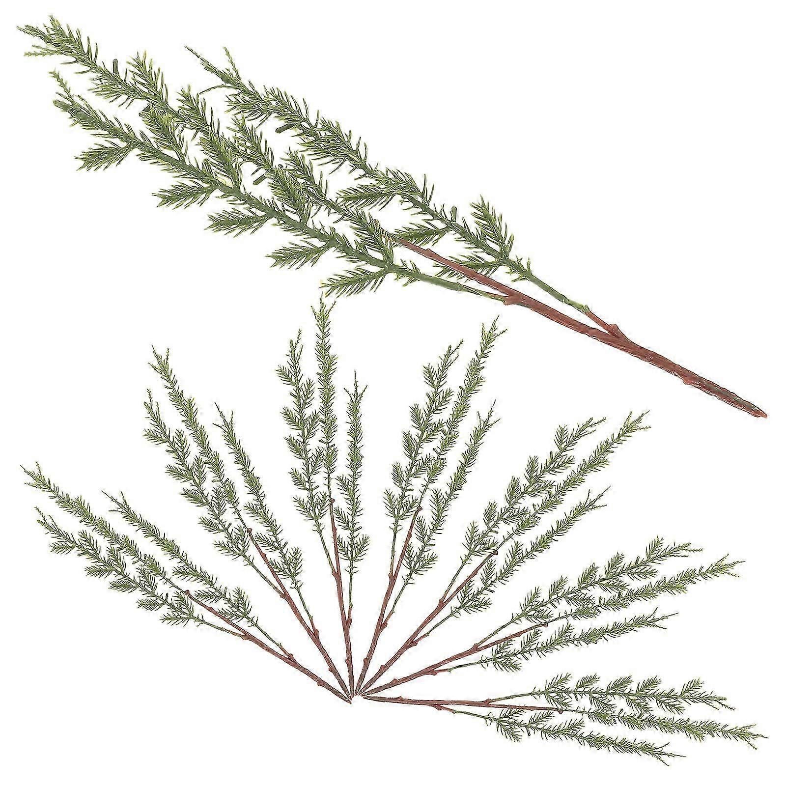 Pine Needle Branches Artificial Greenery Stems for Christmas Decor 8Pcs