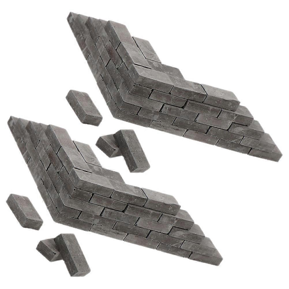 100pcs Mini Bricks Landscaping Miniature Bricks Models Small Bricks for Crafts Bricks Ornament