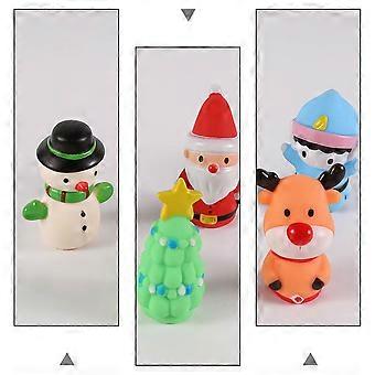 5szt Cartoon Christmas Model Finger Puppets Creative Children Finger Puppet Toys