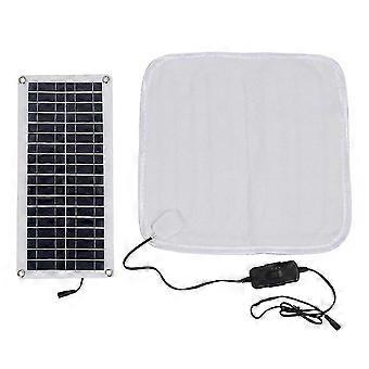 12V 50W Solar Verwarmingsmat voor de Winter - Warme Voetmat, Verwarmingsdeken voor Huisdieren, Elektrische Zonneverwarming Bl