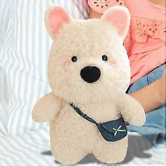 Stuffed Dog Plush, Stuffed Puppy Dog Plush 13.7 Inch Highland Soft Doll Toys, Cuddly Huggable Collector Plush for Girls, Room Decoration QD