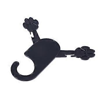 Pet Clothes Hanger Rack Plastic Pet Clothes Rack for Storage 12Pcs Black