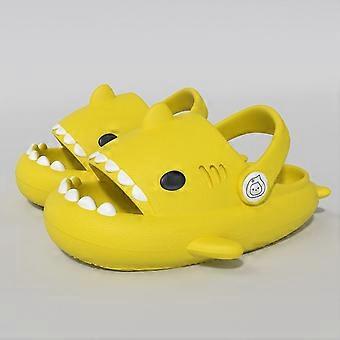 Children Sandals Kids Shoes Cartoon Shark Summer Boys Girls Baby Thick Soft Sole Anti-Slip