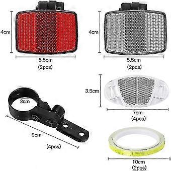 Bike Reflector 10pcs Bike Reflector Set Bike Reflector Front & Rear Spoke
