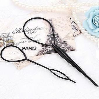 Hair Styling Tools Hair Braiding Tool 8pcs Topsy Tail Elastic Plastic Topsy Tail