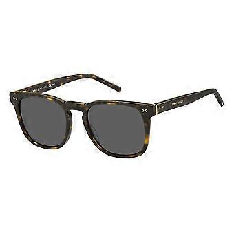 Tommy Hilfiger TH 1887/S 086/IR Full Rim Havana Men Square Sunglasses UV3 Original