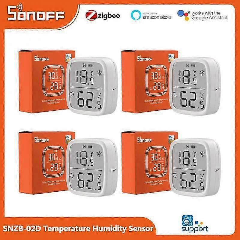 SONOFF SNZB-02D Zigbee 2,5" LCD Smart Temperatur Luftfeuchtigkeit Sensor ZigBee