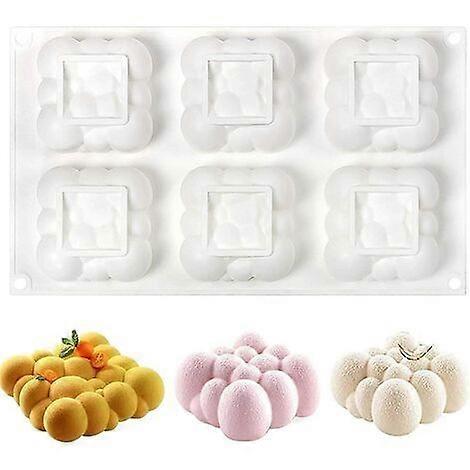 3D Bubbles Clouds Silicone Mold Cake, Bubbles Clouds Silicone Mold Square