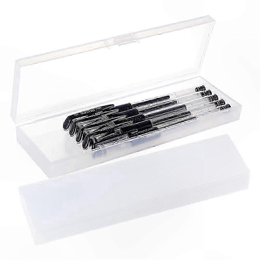 Transparent Plastic Pencil Case Dual Compartment School Supplies
