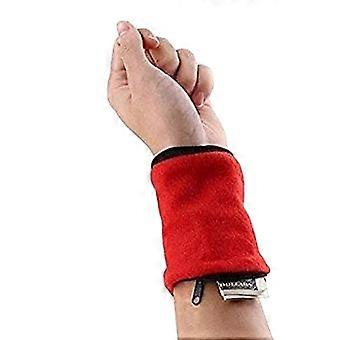 Handgelenk Tasche Reißverschluss Handgelenk Tasche Armband Schweißband Handgelenk Brieftasche für Schlüssel Geldkarten Laufen Fitness Radfahren Wandern