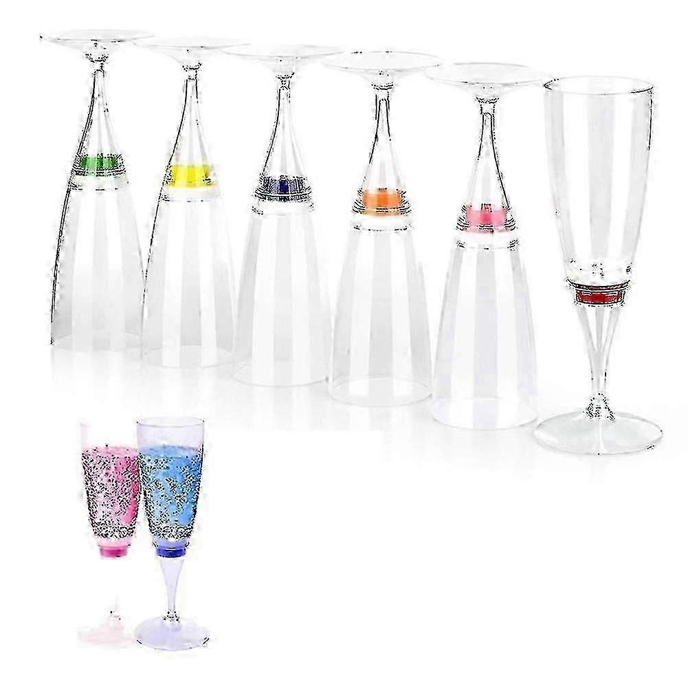 LED-beleuchtete Weingläser, 6er-Set