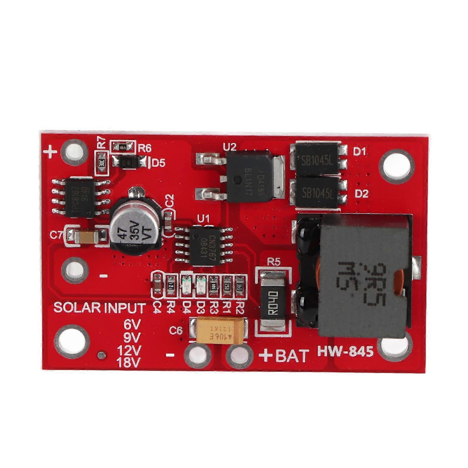 MPPT Solar Charge Controller 12V 3A Efficient Charging Compact Red Design for Small Panels