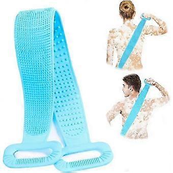 Extra-long Silicone Back Scrub Belt, Gentle Back Exfoliator for Deep Cleansing Back Scrubbing