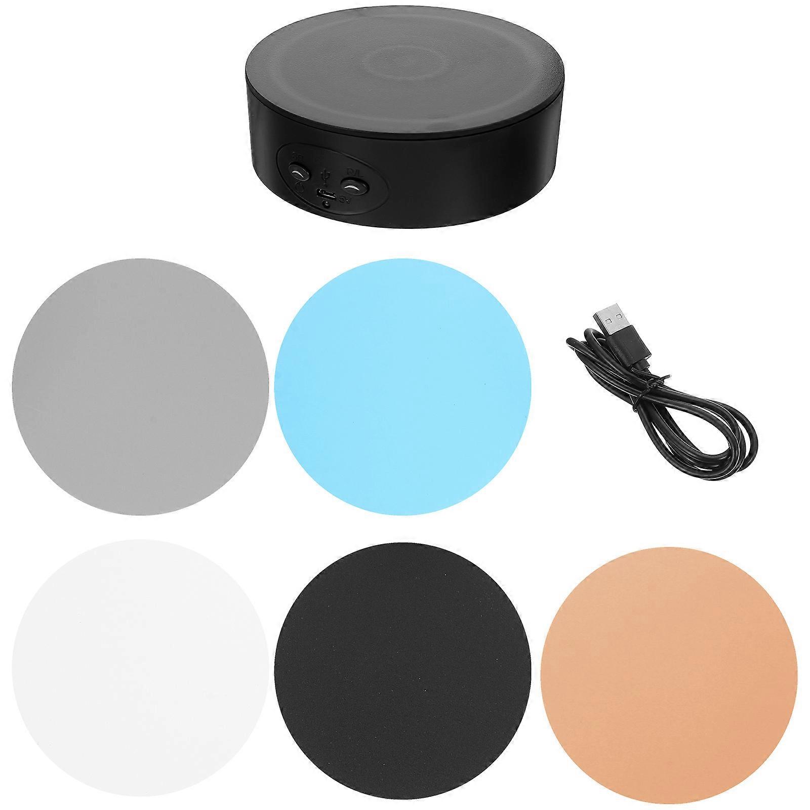 Rotating Stand for Display 1Set Household Multi-Function Turntable Black