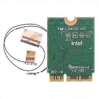 High-Speed 3000Mbps Wi-Fi 6, AX201 M.2 Network Adapter with Antenna, CNVio2 & Bluetooth 5.1 Compatible with Windows 10