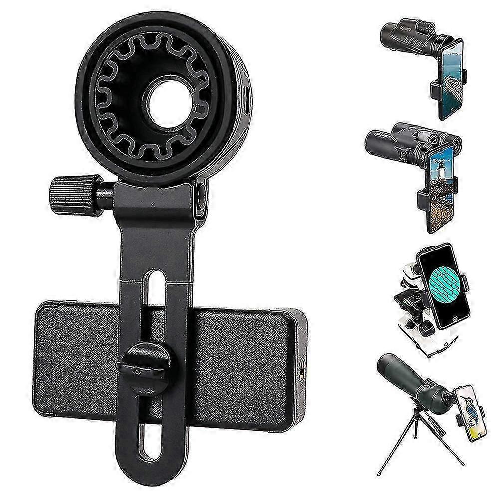 Mobile Phone Mount Compatible with Binoculars Monocular Microscope Universal