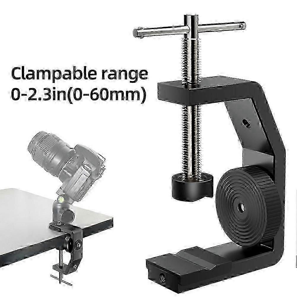 Universal 1/4 Multi Angle Adjustable Table Screen Desktop Partition Installation Adapter Bracket Fi