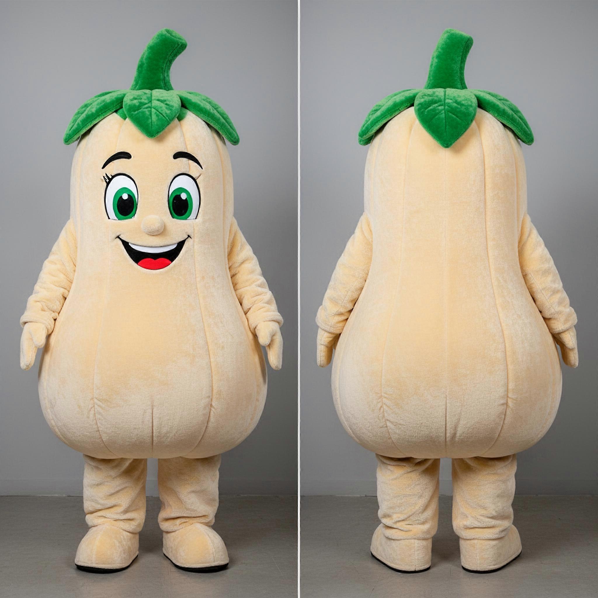 MASTICOT Cream Plush Squash Mascot