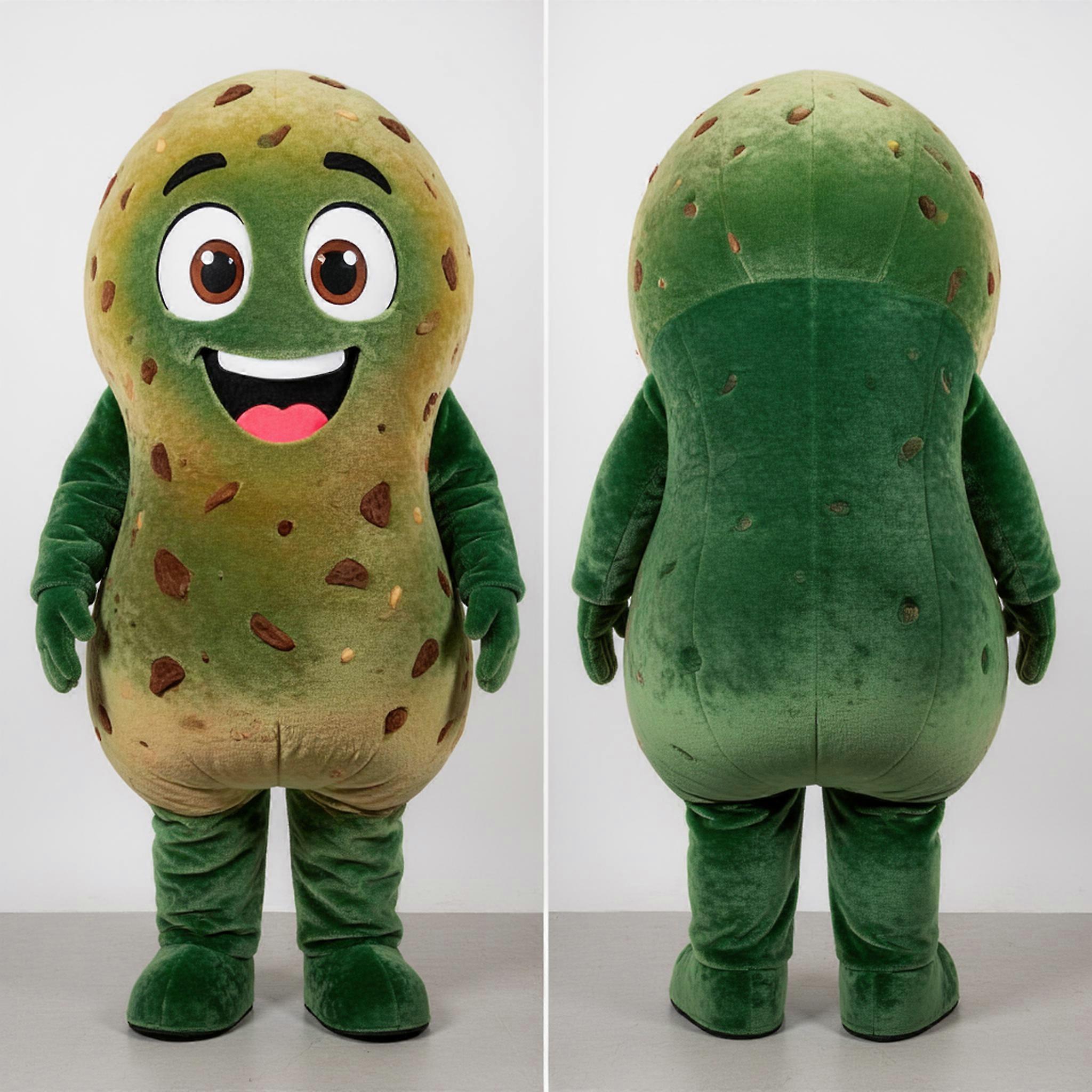MASTICOT Forest Green Plush Falafel Mascot