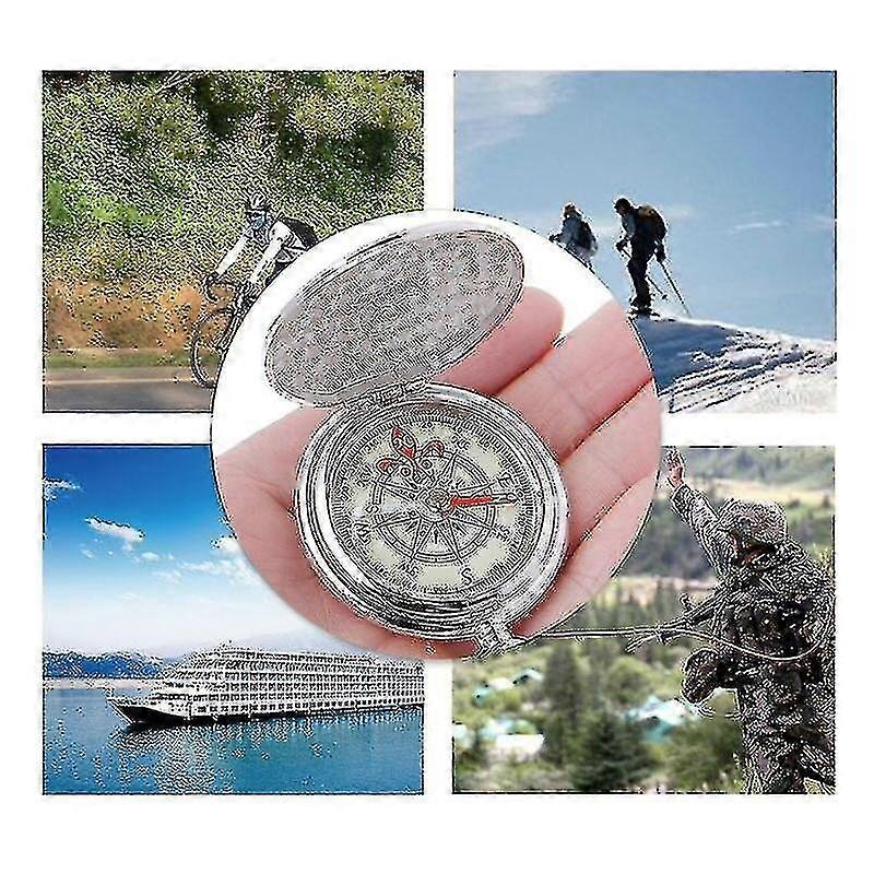 Pocket Watch Flip Compass Portable Hiking Navigation Compass
