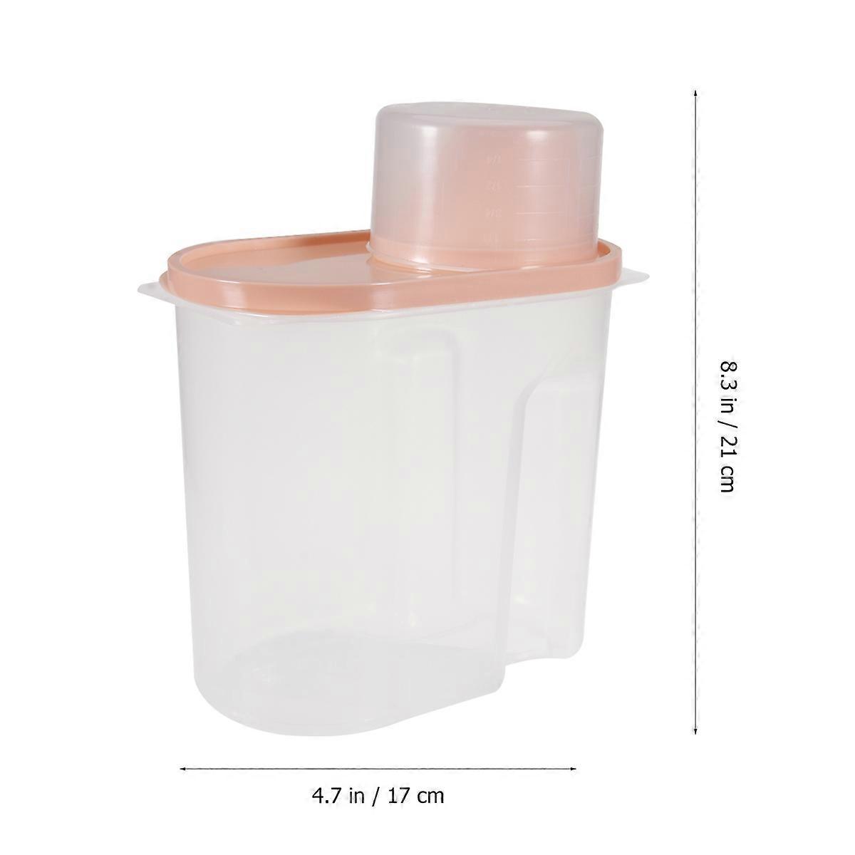 Plastic Grain Container Cereal Box Container for Kitchen Use 1.9L Storage