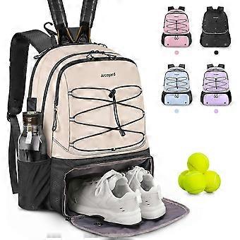 Tennis Backpack for 2 Rackets with Ventilated Shoe and Insulated Pockets