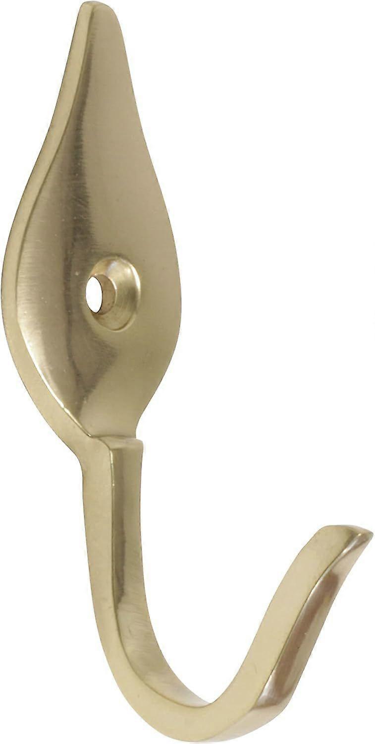 Brass Wall Hook, 1.7 Inch, Polished Brass
