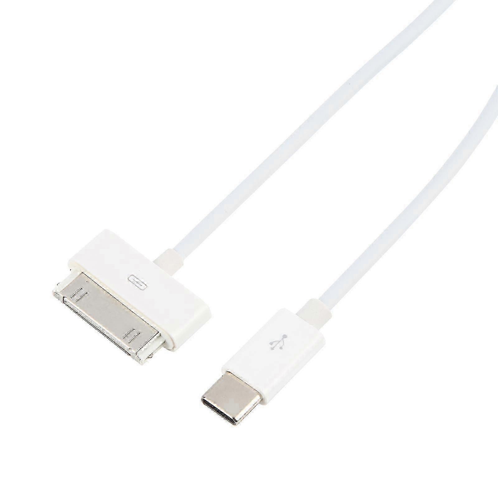 USB-C to 30-Pin Sync & Charging Cable, 1m Length for Data Transfer