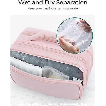Flat-Open Quilted Travel Makeup Organizer