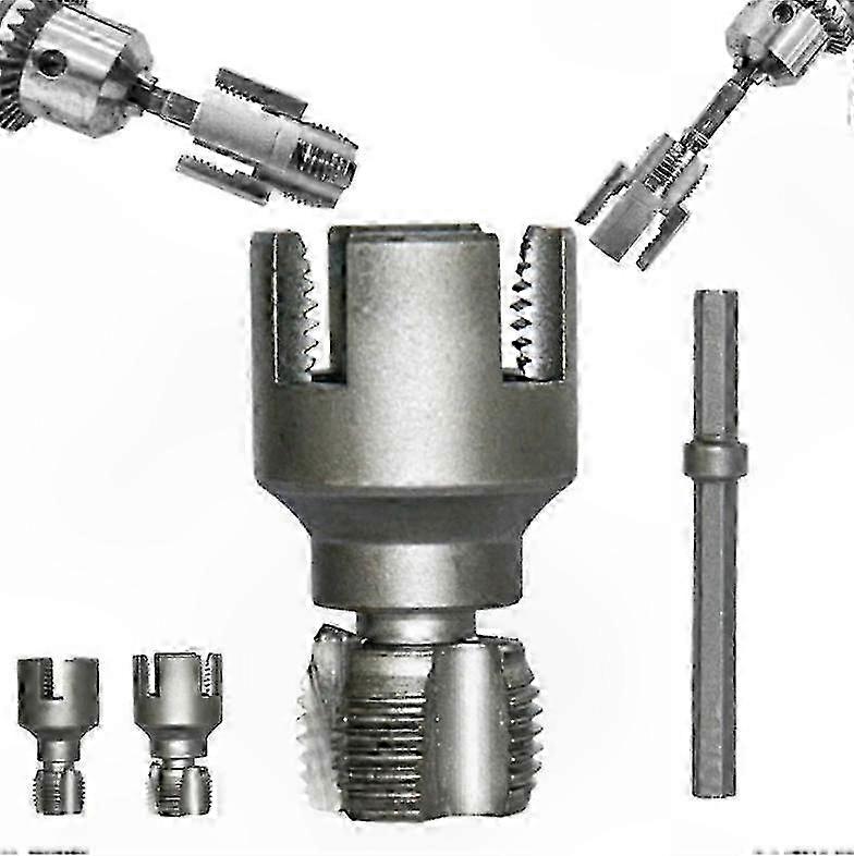 Multifunctional Pipe Threading and Screw Extraction Tool Set compatible with Internal and External Use