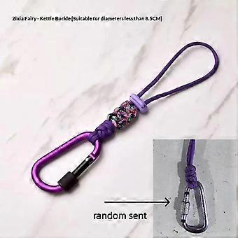 Portable Water Bottle Lanyard Backpack Pendant Keychain Travel Mountaineering Essential Water Bottle Buckle Hanging