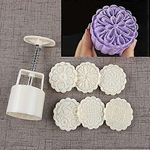 Reusable Mooncake Mold Silicone Cookie Stamp Multi-Use Baking Tool
