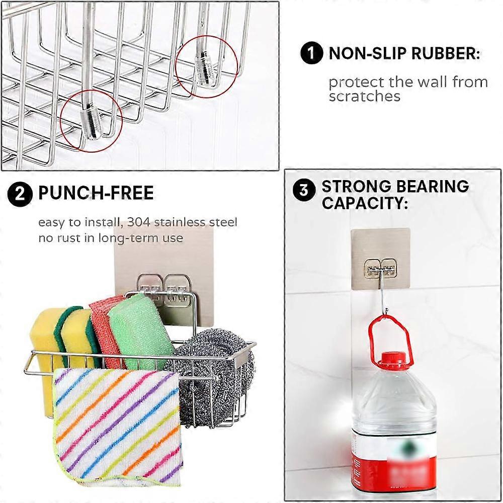 Stainless Steel Quick-Drying Sponge Holder For Kitchen