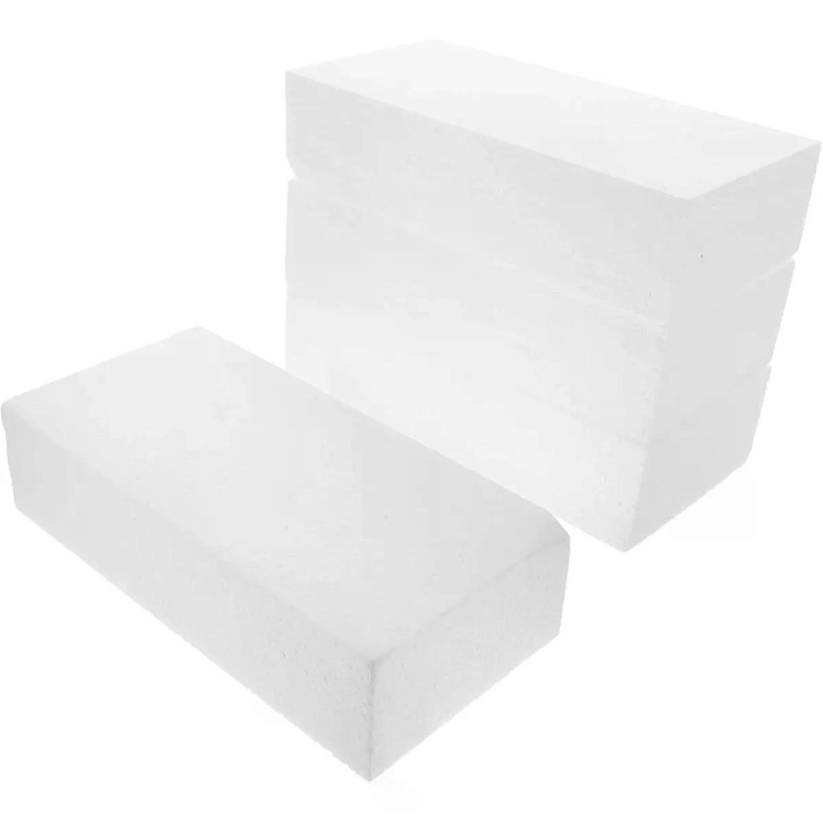 Blocks for Crafts 4pcs White Lightweight Model Block Set