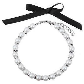 Cat Wedding Collar Pearl Studded Jewelry Collar with