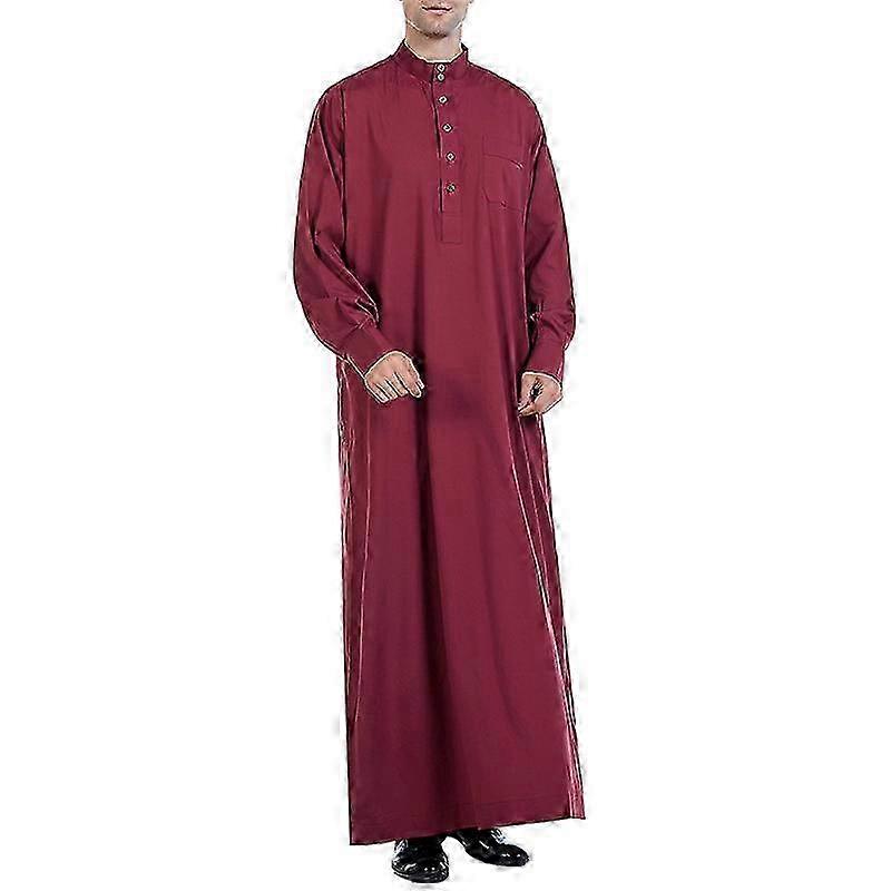 Stand Collar Loose Thobe Robe