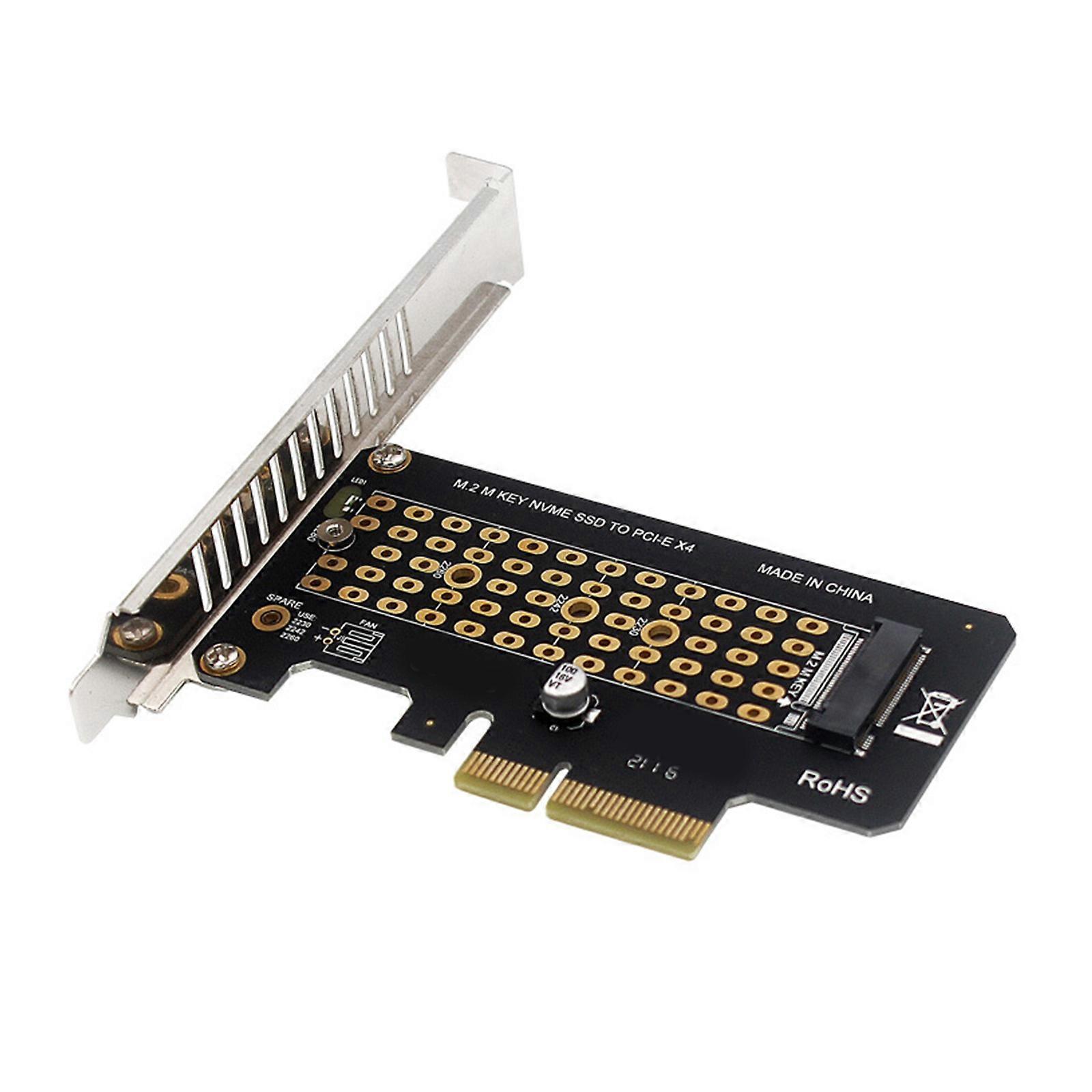 Metal PCIe 4x M.2 NVMe Adapter