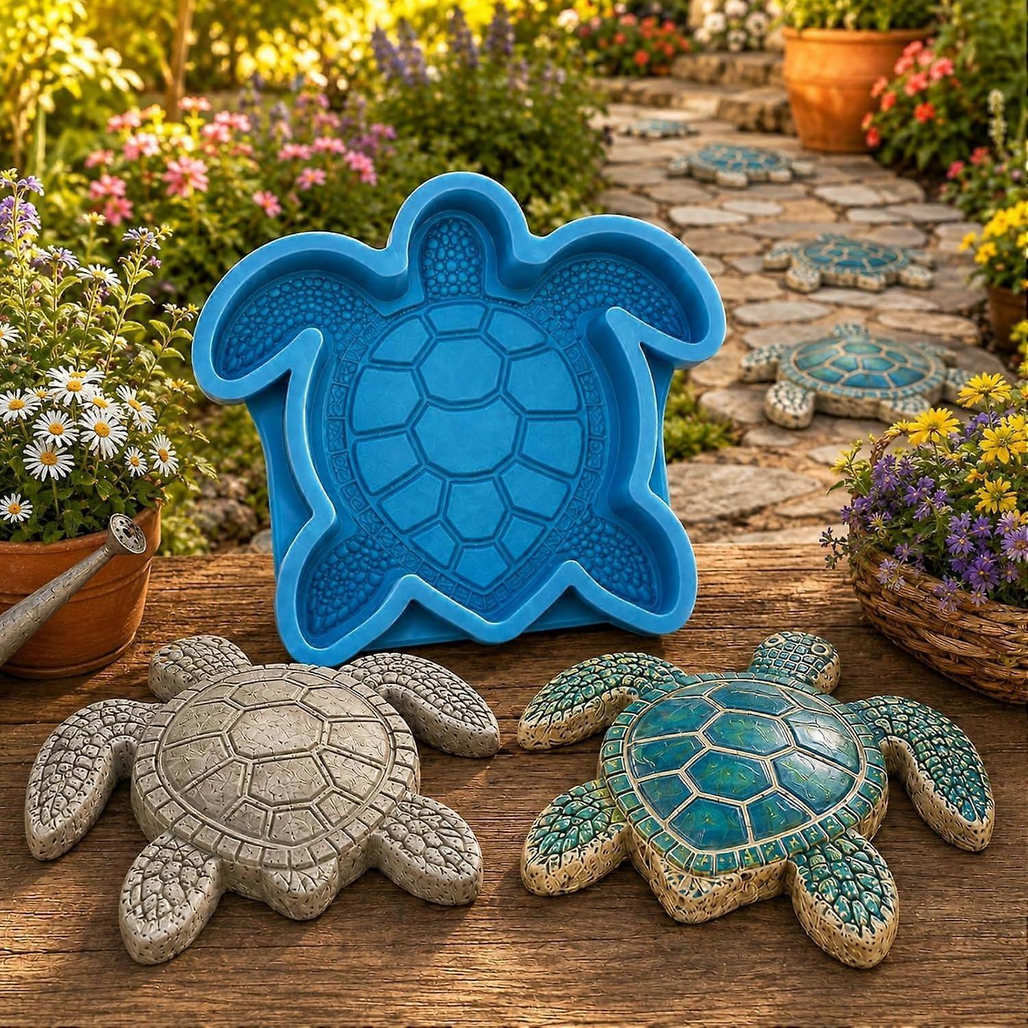 Reusable Ocean Theme Stepping Stone Mold