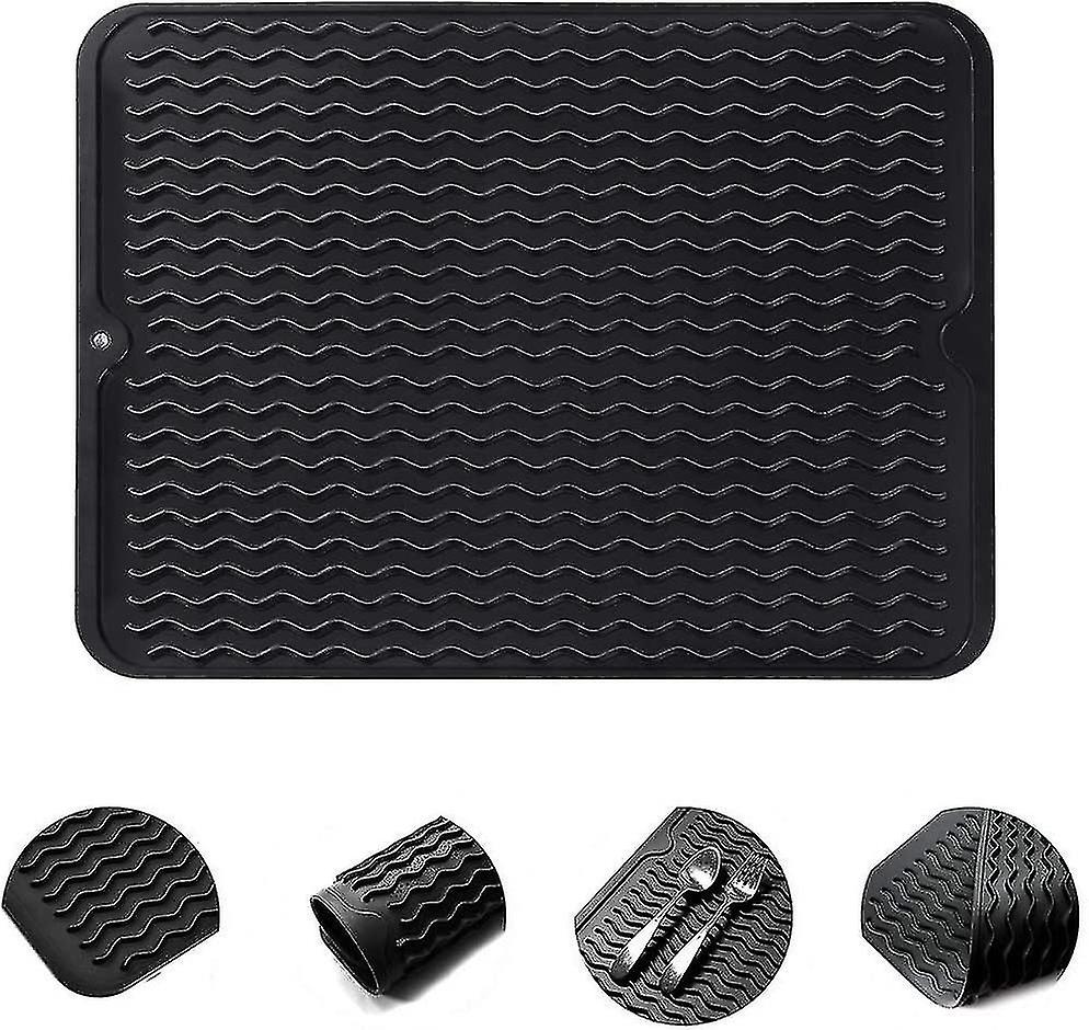 Large Silicone Drying Mat, Reusable, Non-slip And Heat-resistant, For Kitchen