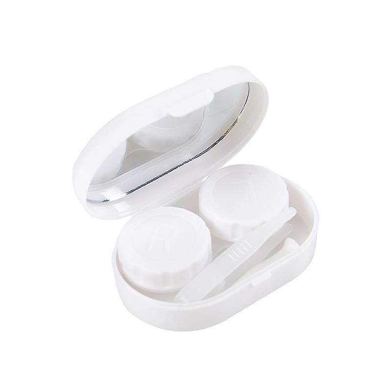 Smooth Candy Color Portable Mini Contact Lens Case For Travel Lady Eye Care