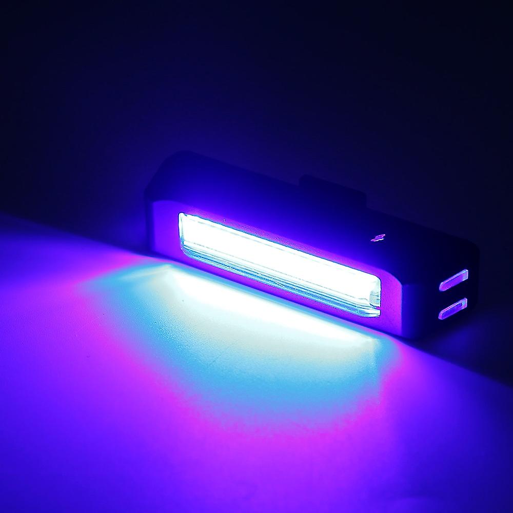 Red COB LED Cycling Front Rear Warning Tail Light 6Modes USB Rechargeable Female