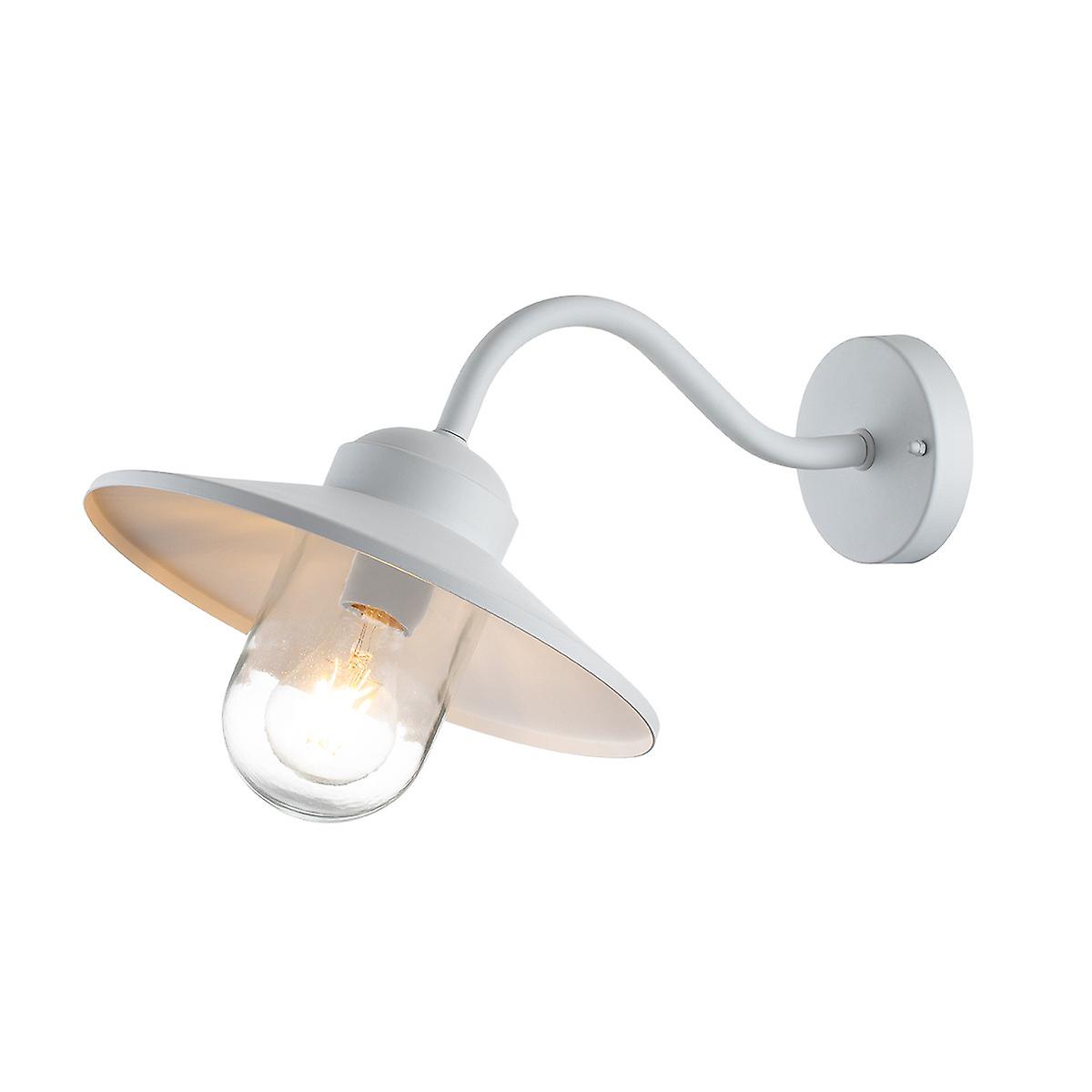 Klampenborg Outdoor Dome Wall Lamp White, IP44