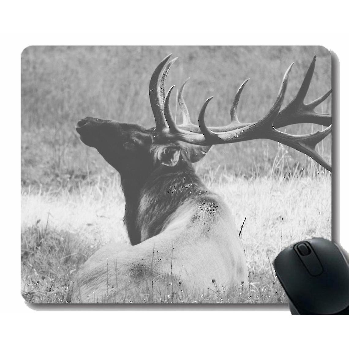 (220x180x3) Mouse Pad With Deer Antler Scabbard Edges