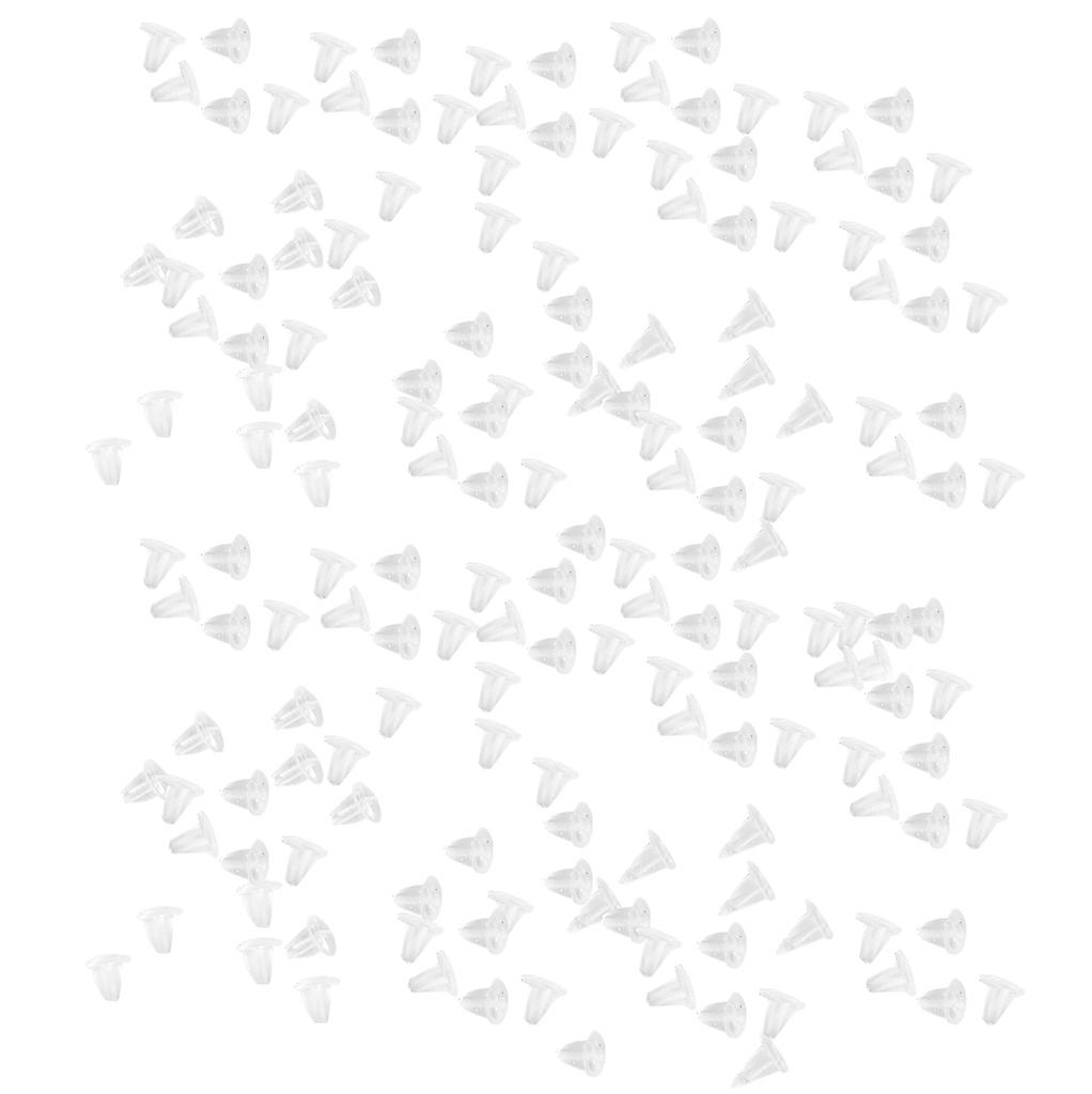 500 Pcs Rubber Back Earring Stoppers 4x4mm