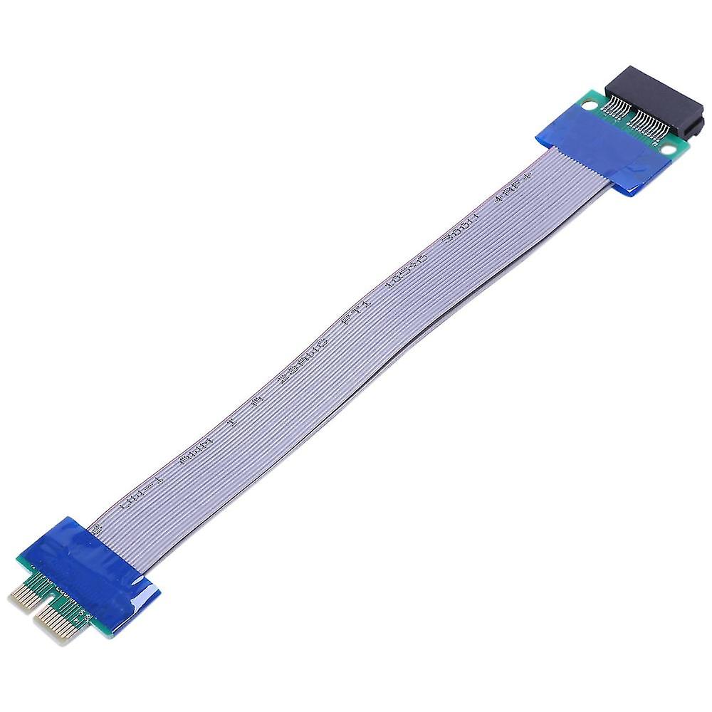 Pci- Pci-e 1x Riser Card Flex Extender Extension Cable For Pc