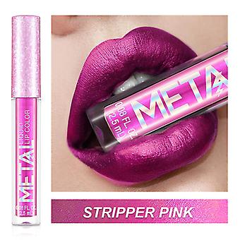 Glitter Lips Metallic Color Non-Sticky Shimmering Lipstick Liquid Smooth Waterproof Long Lasting Women Lipsticks