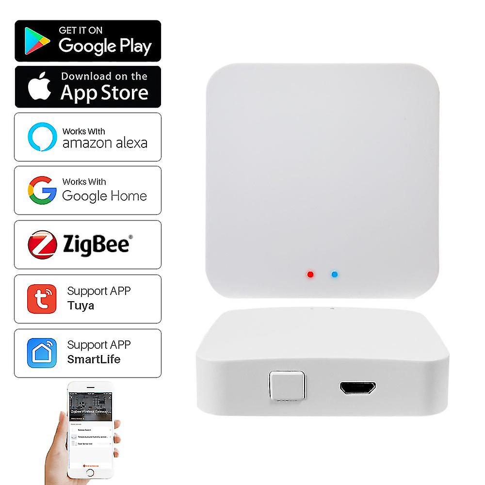 Tuya Zigbee Gateway Hub Bridge Télécommande Sans Fil Smart Home Appareil Via Smartlife App Fonctionne avec Alexa Google Home